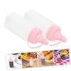Mobestech 4PCS Squeeze Bottles Reusable Dressing Containers for Sauces Condiments
