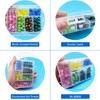 TeTeBak Plastic Organizer Box with Dividers - 2 PCS Small