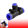 sourcingmap Air Pneumatic Tee Adapters 10mm to 6mm One Touch