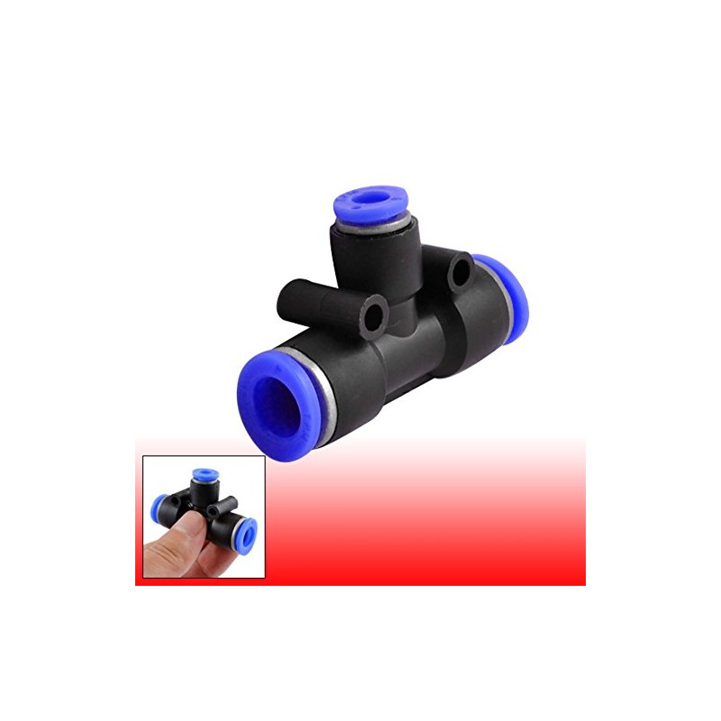 sourcingmap Air Pneumatic Tee Adapters 10mm to 6mm One Touch
