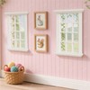 iLAND 1/12 Scale Accessories of Dollhouse Windows 2pcs White Solid