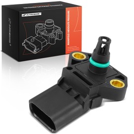 A-Premium Turbocharger Boost Sensor [4 Pins] Compatible with Volkswagen Jetta 2019 1.4L, Golf 2019 1.4L, Replace# 6PP009403341