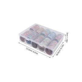 WOONEKY 10sheets Fashion Manicure Stickers of Nail Art Decals Easy Apply Nail Glitter Kit for Women Artificial