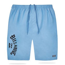 Billabong Big and Tall Swim Trunks for Men, Board Shorts Mens Pockets 10" Inseam Sky Blue