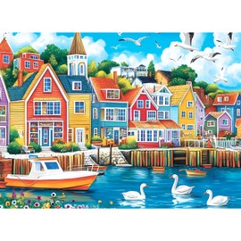 Jigsaw Puzzles 300 Pieces for Adults,300 Piece Puzzles for Adults,Sea Seagull Building Puzzle for Kids Ages 8-10 10-12,Recycled Paper Puzzle 300 Pieces,Home Decors Family Challenge Toys