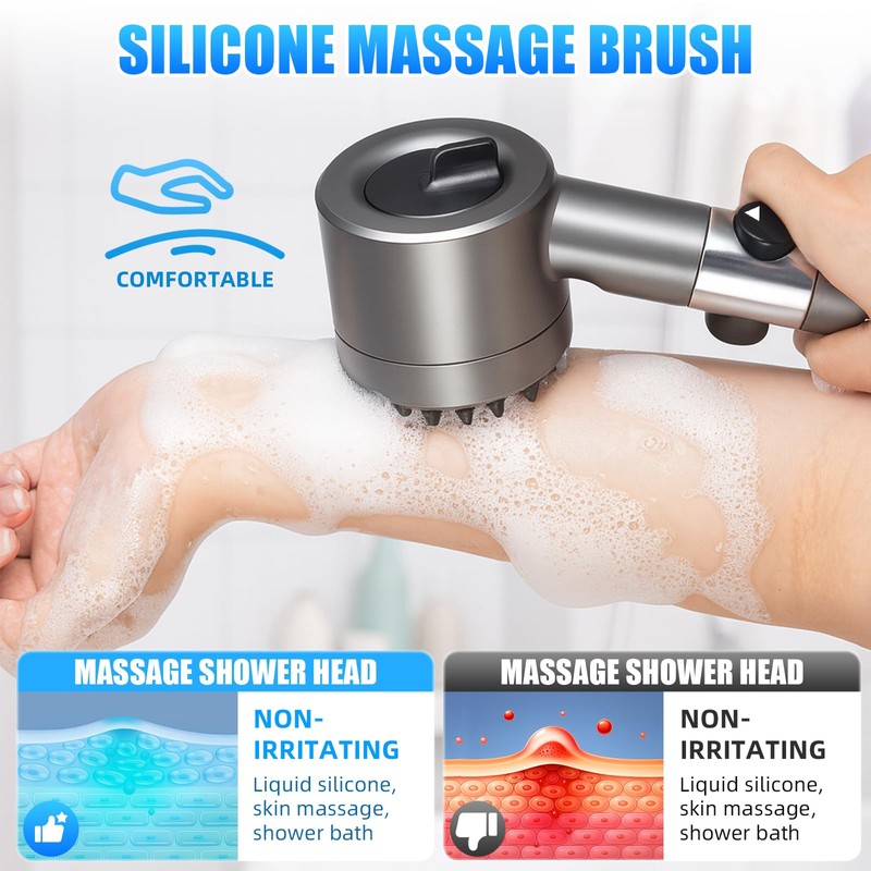 Shower Head with Handheld, Ion Drops Shower Head with 3