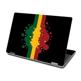 MightySkins Skin for HP Pavilion X360 15" (2019) - Rasta Flag | Protective, Durable, and Unique Vinyl Decal Wrap Cover | Easy to Apply, Remove, and Change Styles | Made in The USA