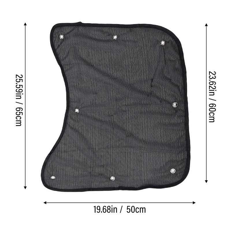 2 Pcs Semi Truck Window Sun Shades, Mesh Side Window