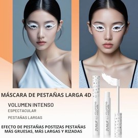 Máscara De Pestañas Blanca Volumen Y Longitud Máscara De Pestañas Resistente Al Agua Hipoalergénica A Prueba De Manchas Máscara De Pestañas Líquida Pa