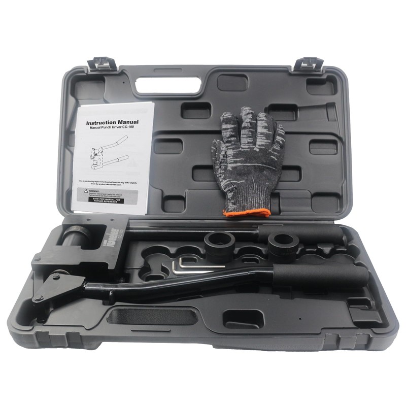 iGeelee Metal Stud Punch Set for 7/8", 1-1/8", 1-11/32" -