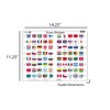 Larsen Puzzles Flags of The World 80 Piece Children's Educational