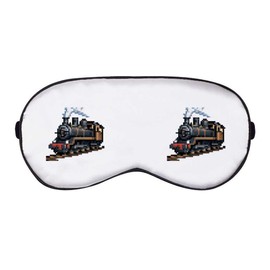 'Steam-Powered Locomotive Train Pixel Art ' Sleep/Travel Eye Mask (EY00021095)