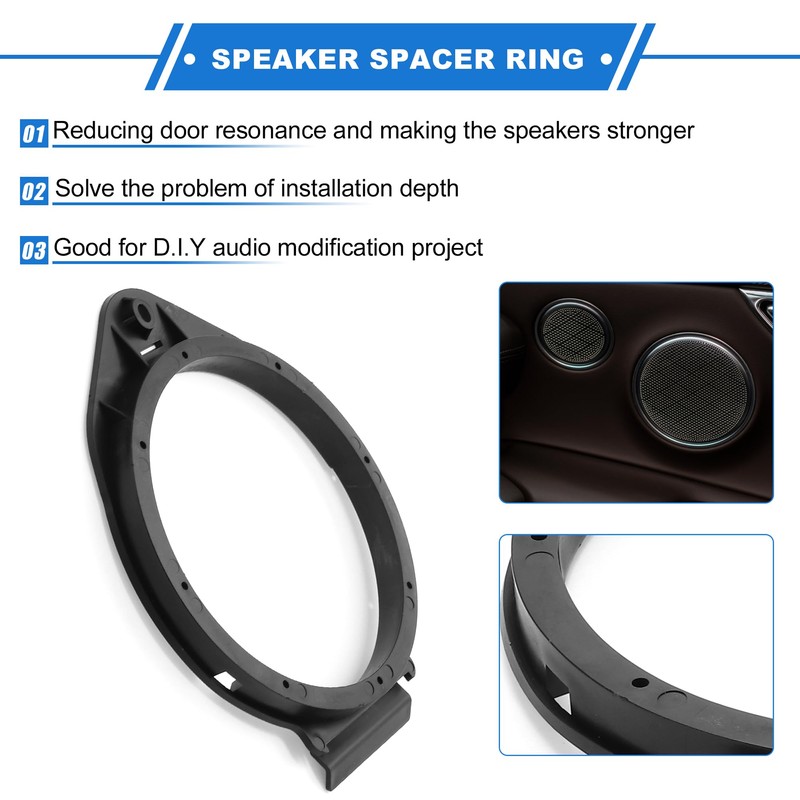 VekAuto Pack of 2 Speaker Spacer Ring Tweeter Speaker Spacer