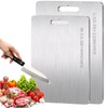 BELLPO Titanium Cutting Board,Titanium Cutting Boards for Kitchen,Stainless Steel Chopping