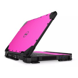 LidStyles Carbon Fiber Laptop Skin Protector Dell Latitude14 Rugged 5420 5424 - Pink Carbon Fiber