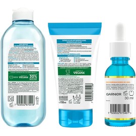 Kit Garnier Express Aclara Anti Acné | Ácido Salicílico + Vitamina C + AHA | Limpieza y Reducción de Manchas | Piel con Tendencia al Acné