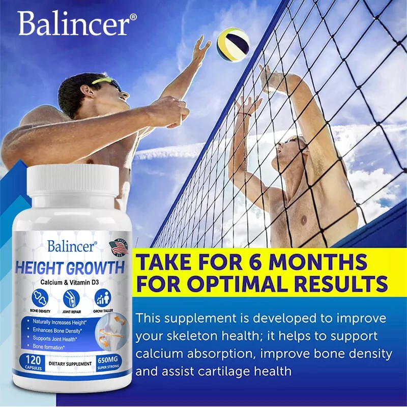 Balincer Height Growth 120 Capsules - Supports bone growth and
