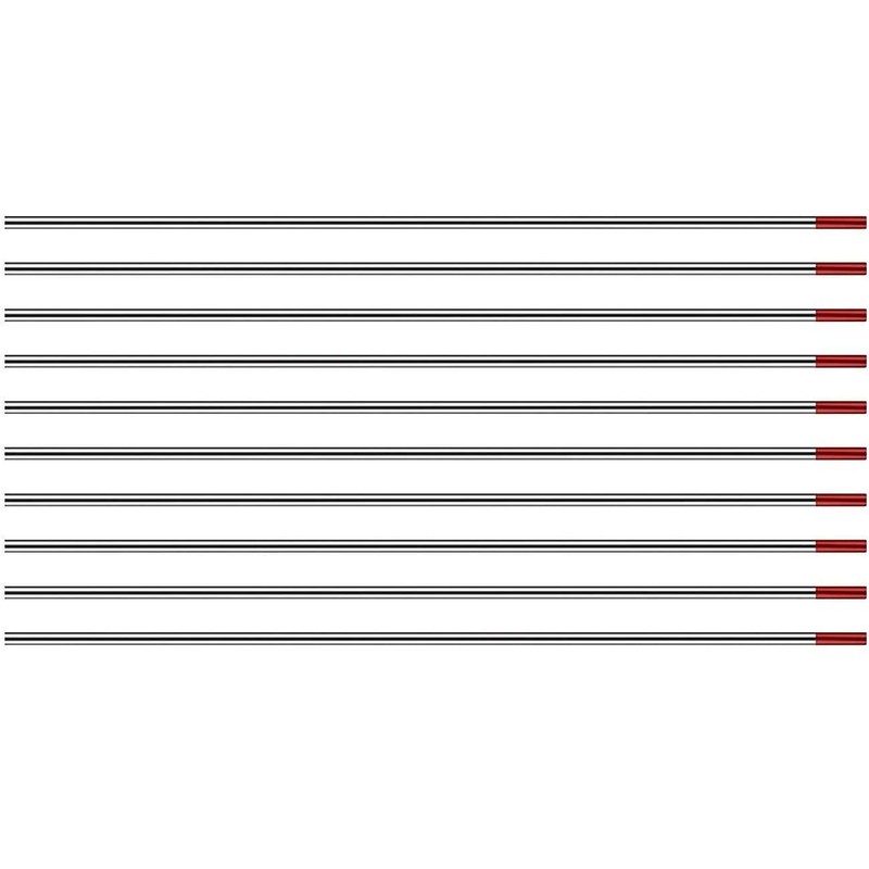 TEN-HIGH TIG Tungsten Electrodes, Thorium 2%, WT20(Red) Thorium Tungsten Electrode,
