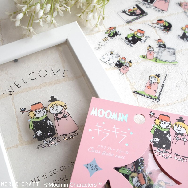 WORLDCRAFT MOKFS-116 Moomin Sparkling Flake Seal, Aurora Foil, Krotte Yule