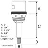 Cascada Shower Diverter Cartridge for 4 to 7-Knob Thermostatic Valve