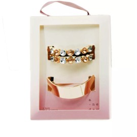 A New Day Hair Ties A New Day Stone Pony Hair Elastic Set 2pc