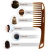 Wide Tooth Hair Comb Brown Argan Oil Infused With Comfortable