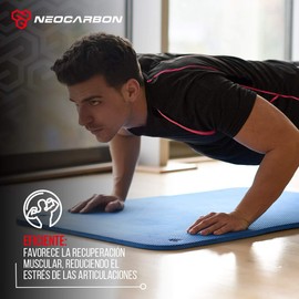 NeoCarbon Playera Deportiva de Compresión para Hombre, Camiseta de Entrenamiento y Ejercicio Físico para Gimnasio, Crossfit o Running, Negro-Rojo, Chico