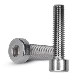 Offgridtec M8 x 35 mm Allen Screws with Cylinder Head, 304 Stainless Steel (A2), Fully Threaded for Secure Attachment, High Strength & Corrosion Resistant, DIN 912 Standard (Pack of 10, Silver)