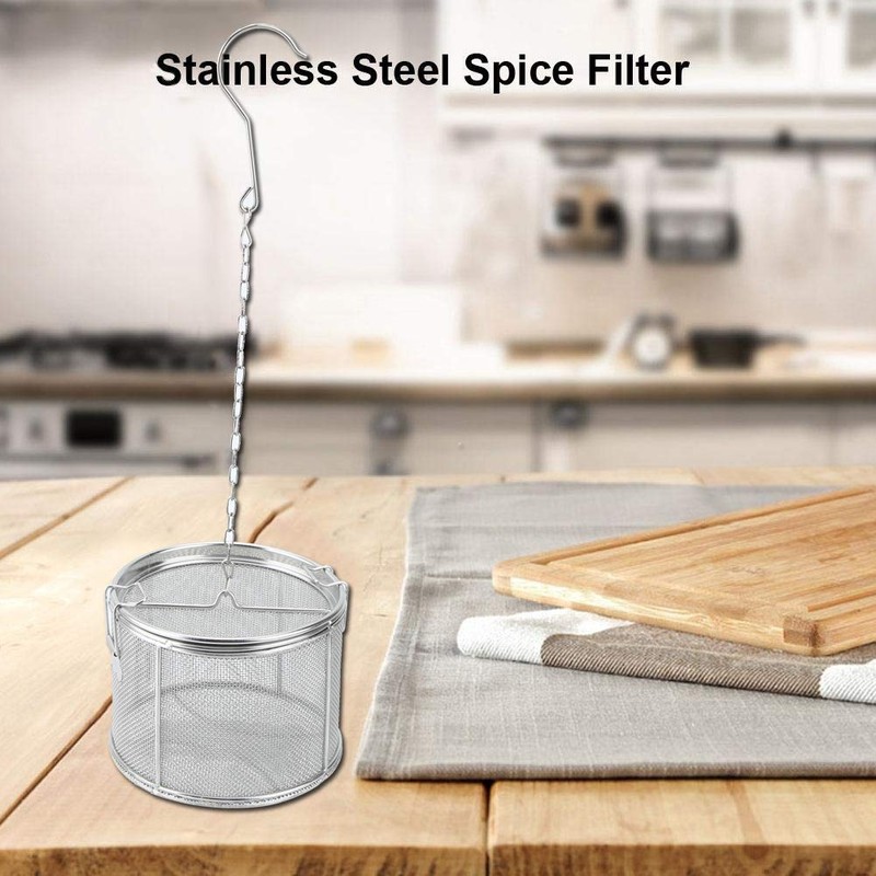 Tea Ball Infuser, Stainless Steel Fine Mesh Seasoning Strainer with