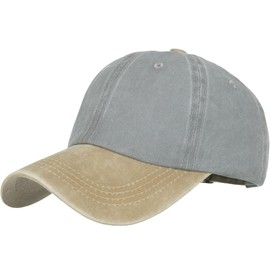White Fang CA676 Cap, Plain, Hat, Sports, Running, Outdoors, Women's, Men's, grey khaki