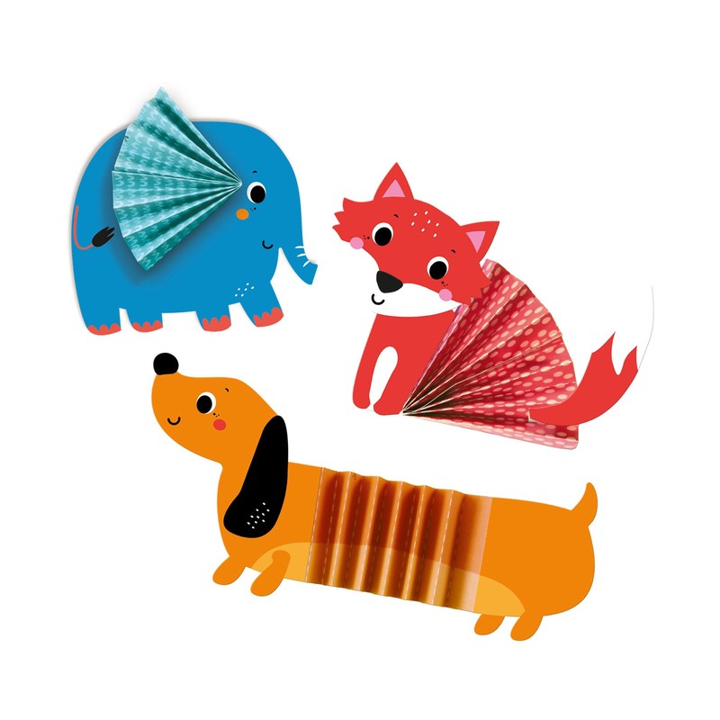 SES Creative 14026 - Zig zag origami animals