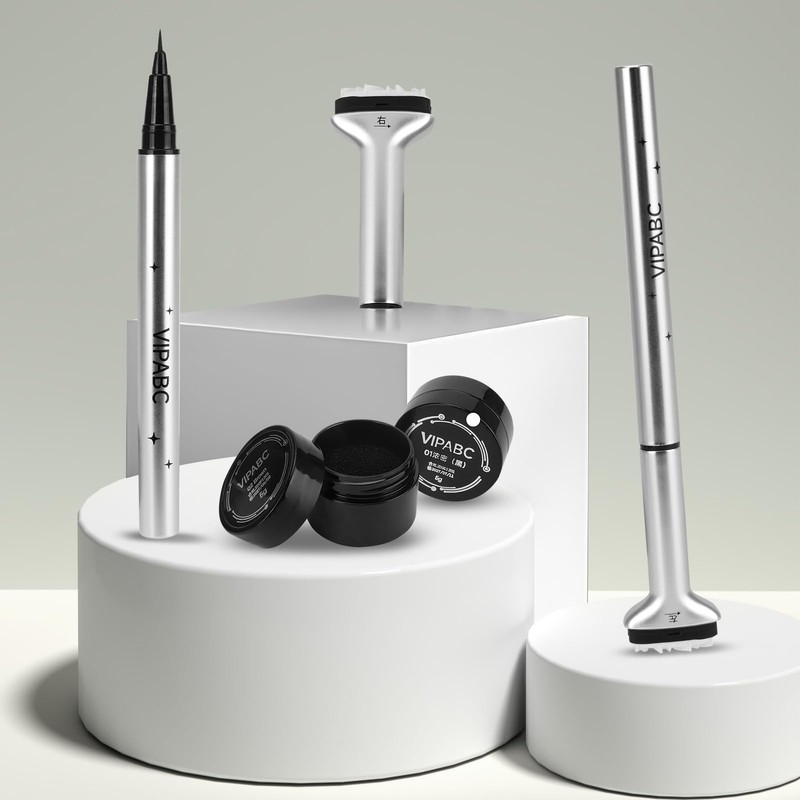 [Set of 2] Lower Eyelash Stamp, Eyeliner Pen, Lower Eyelash