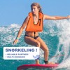 Inflatable Snorkel Vest Adults, Portable Snorkel Jacket, Buoyancy Vest for