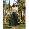 Scarlet Darkness Renaissance Green Skirt Long Skirts for Women Flowy
