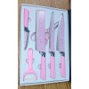 K&H Set Cuchillos Jaspeado Acero Inoxidable Profesionales 6pz