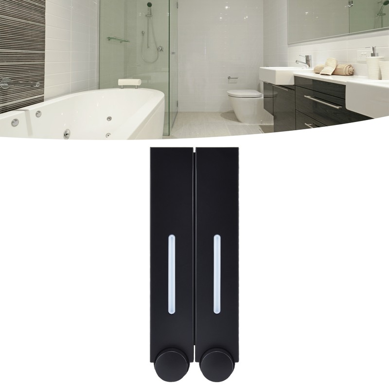 Manual Soap Pump Refillable Wall Mount Press Shampoo Soap Dispenser