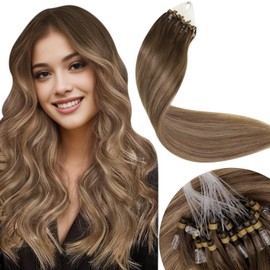 LaaVoo Micro Loop Extensions, Real Hair Extensions, Real Hair, Micro Ring Hair Extensions, Loop, Remy Quality, Human Hair, Straight, Remy Hair Pieces