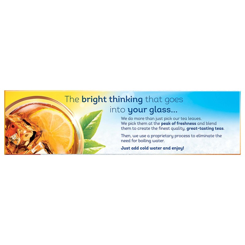 Lipton Family-Sized Black Iced Tea Bags, Cold Brew Unsweetened 22