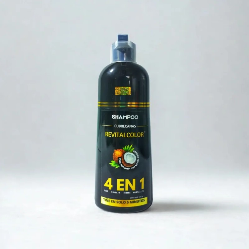 Shampoo Cubre Canas Negro Original Revitalcolor