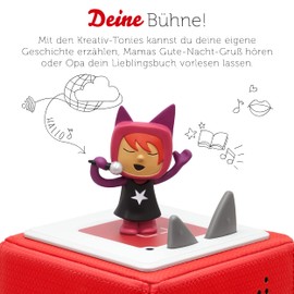 tonies Audio figure for Toniebox, creative singer, to play yourself, 90 minutes memory for your own recordings, music or bedtime stories, suitable for children aged 3 and up.