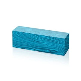 Juma Gem Blocks | Colour: Gem Cyan | Processing Material | Woodturning Material Size 120 x 40 x 10 mm