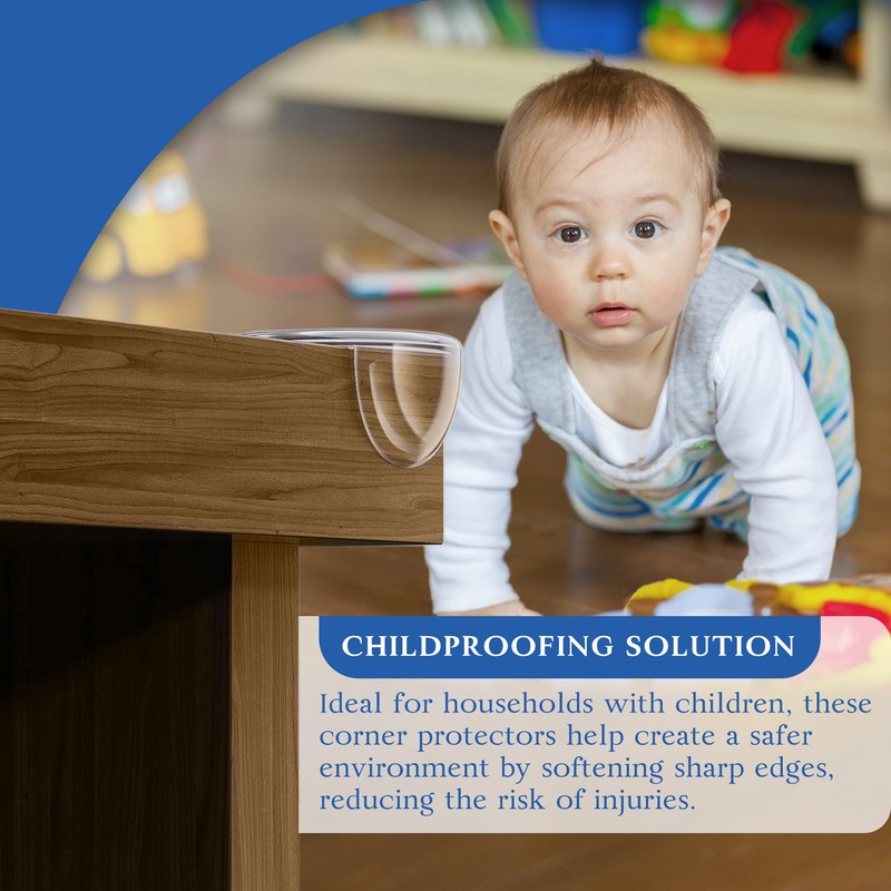 KOLIBROX Table Corner Protectors for Child - Anti-Collision Table Edge