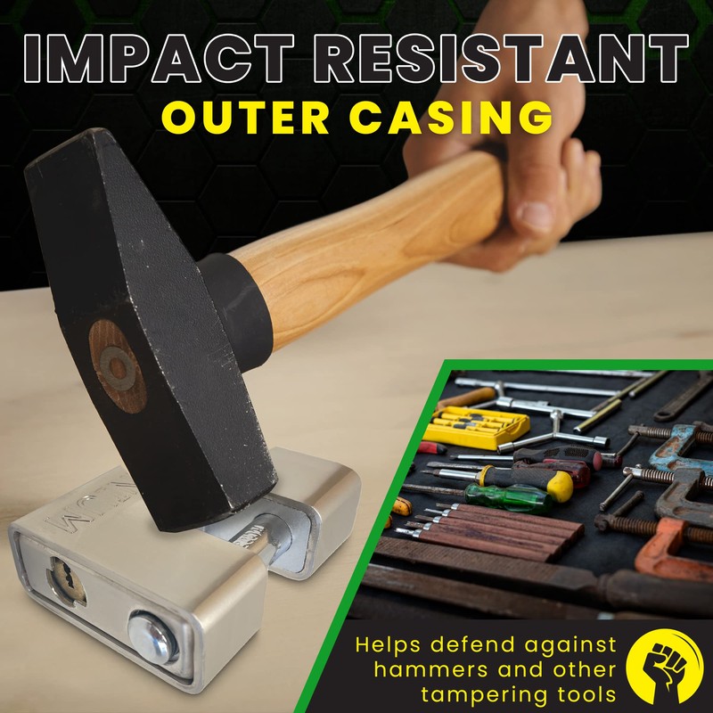 Britanium® BRP/74 [Armoured] High Security Container Padlock - [Heavy Duty]