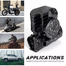 FARBIN Motorcycle Air Horn with Horn Cover Kit 150DB Super Loud Horn Wire Button