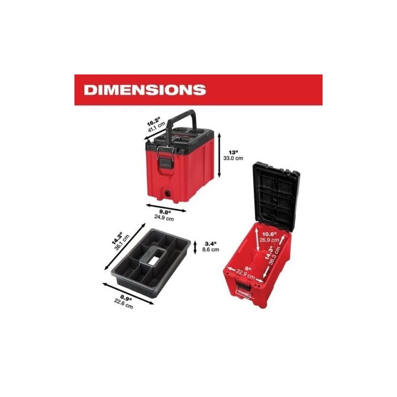 for Milwaukee 48-22-8422 PACKOUT 10 in. Compact Tool Box