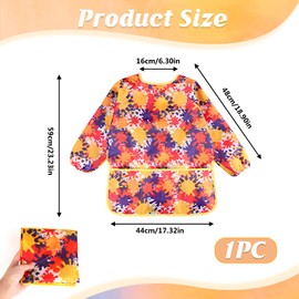 Ownkim Children's Painting Coat, Waterproof Protection for 2-8 Years, Crafts, Painting, Cooking, 3 Pockets for Primary School, Art Painting, Cooking, Laboratory, multicoloured, Pinafore