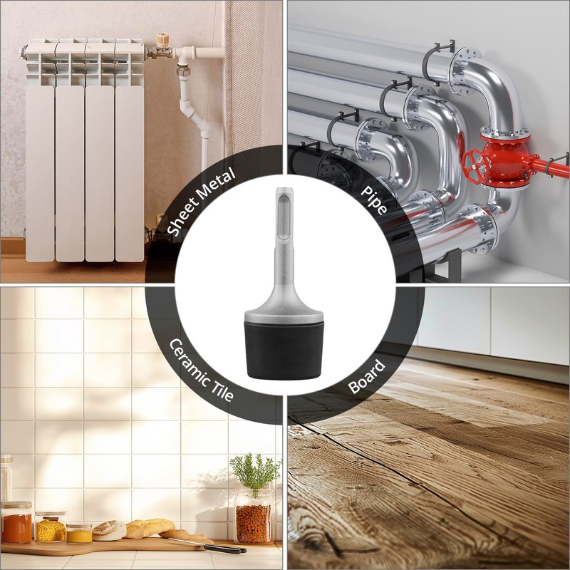 QWORK® Rubber Hammer, Rubber Mallet with Handle, Durable Rubber Mallet