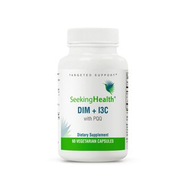 Seeking Health DIM + I3C, 400 mg Supplement, Supports Healthy Hormone Metabolism and Estrogen Balance for Women, Mood Support, Vegetarian (60 Capsules)*