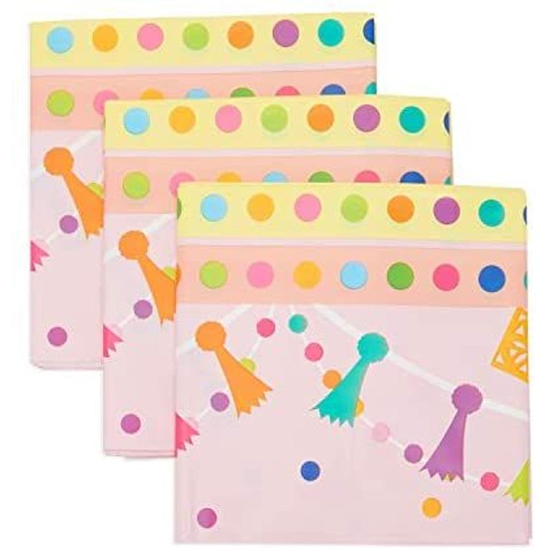 Sparkle and Bash Plastic Tablecloth, Llama Birthday Party Supplies (54