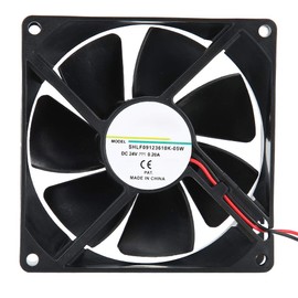 Annadue Cooling Fan for Frequency Converter/Electric Welding Machine, 24V 0.20A 9cm Double Balls Fan, with PBT + Glass Fiber Material, Ultra Low Mute, Easy to Use.